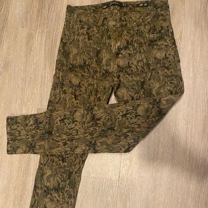 Zara printed skinny jeans